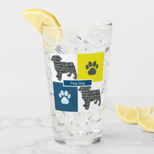 Verre Carlin animal de compagnie Silhouette Chien & Paw