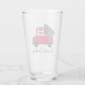 Verre Carlin Bonnes Fêtes avec sapin de Noël (Dos)