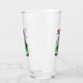 Verre Carlin de golf Jouer Golf (noir) mignon chien drôl (Gauche)