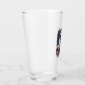 Verre Carré Halloween de chien Staffy (Droite)