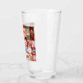 Verre Carrés de l'illustration de Noël (Gauche)