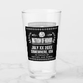 Verre Carte d'honneur personnalisée (Dos)