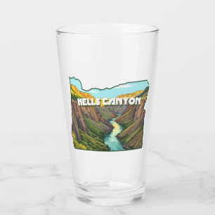 Verre Carte du canyon Hells Oregon