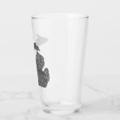 Verre Carte du Michigan (Gauche)