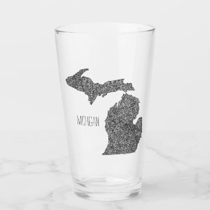 Verre Carte du Michigan