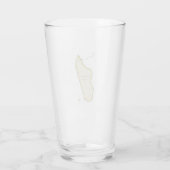 Verre Carte illustrée de Madagascar (Dos)