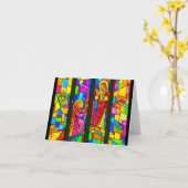 Verre carte pour notes-10 (Fleur jaune)