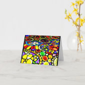 Verre carte pour notes-Louis Tiffany 14 (Fleur jaune)