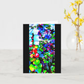 Verre carte pour notes-Louis Tiffany 3 (Fleur jaune)