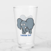 Verre Cartographie d'éléphant gris (Dos)