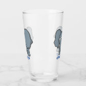 Verre Cartographie d'éléphant gris (Gauche)