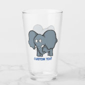 Verre Cartographie d'éléphant gris (Devant)