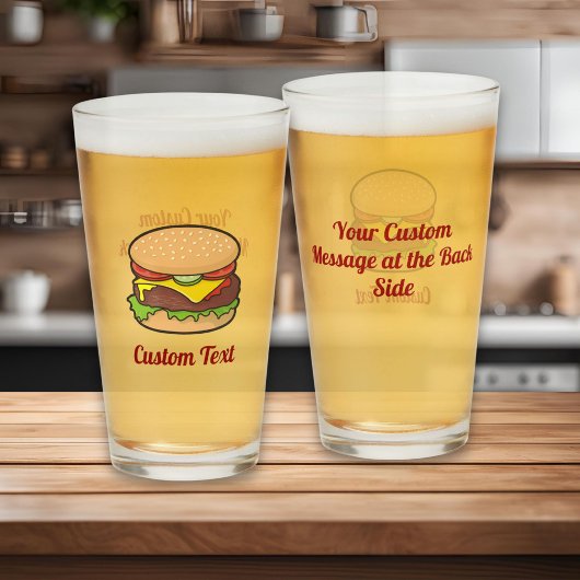 Verre Carton Cheeseburger