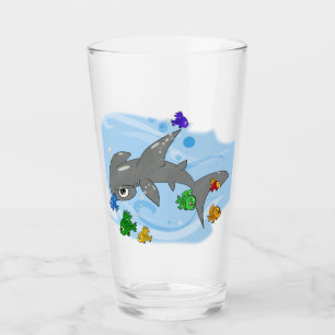 Verre Cartoon Hammerhead Shark