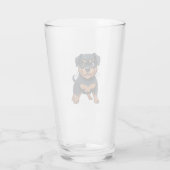 Verre Cartoon Rottweiler Cute robuste (Dos)