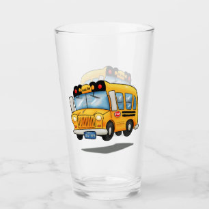 Verre Cartoon School Bus