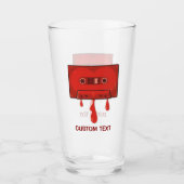 Verre Cassette Cœur Rouge (Devant)