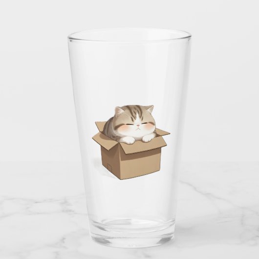 Verre Cat In the box (Devant)
