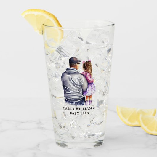 Verre Caution père et fille (9) (Devant glace)