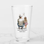 Verre Caution père et fille noire (10) (Devant)
