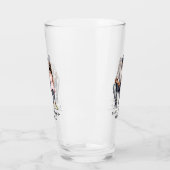 Verre Caution père et fille noire (3) (Gauche)