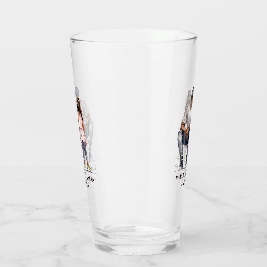 Verre Caution père et fille noire (3) (Droite)