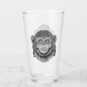 Verre Cavalier de moto de chimpanzé (Dos)