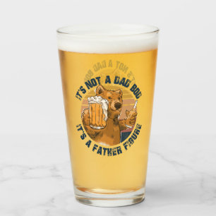 Verre Ce n'est pas un papa Bod Funny Bear
