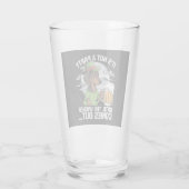 Verre Ce n'est pas une fête jusqu'à Dachshund Irish Beer (Dos)