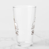 Verre Ce n'était pas moi ange carlin drôle de citation (Gauche)