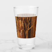Verre Cèdre texturé en écorce de bois (Dos)