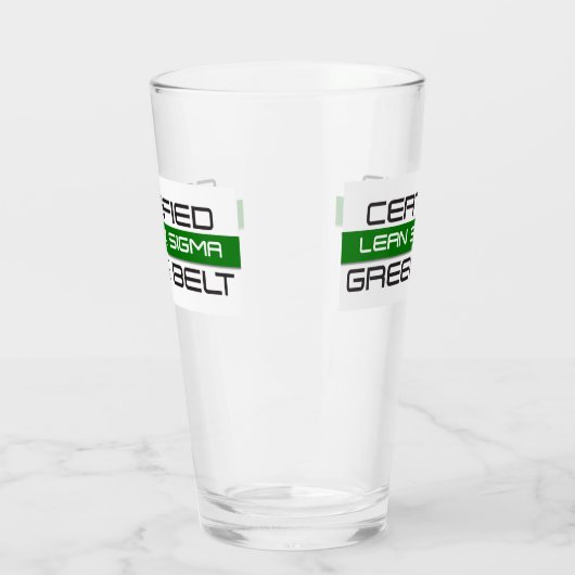 Verre Ceinture verte Lean Six Sigma (Gauche)