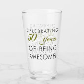 Verre Célébrant 50 ans étant impressionnants (Dos)