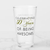 Verre Célébrant 50 ans étant impressionnants (Devant)