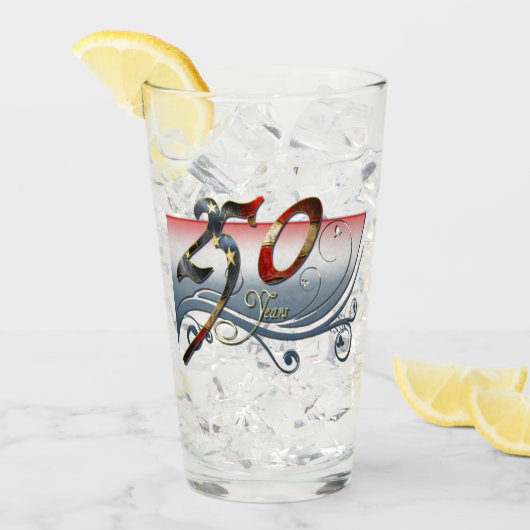 Verre Celebrate 250 Years of American Dreams (Devant glace)