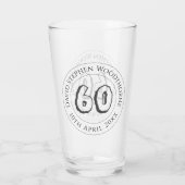 Verre Célébration commémorative d'anniversaire Personnal (Dos)