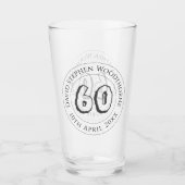 Verre Célébration commémorative d'anniversaire Personnal (Devant)