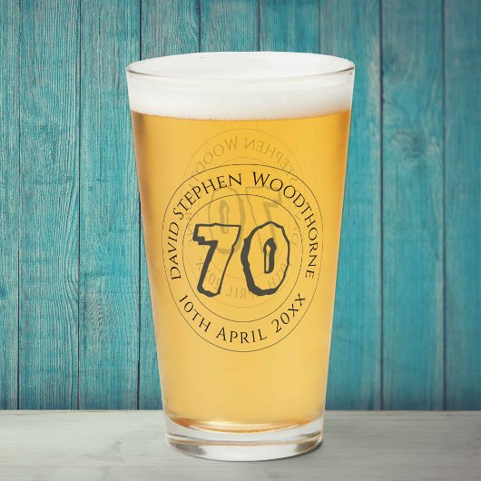 Verre Célébration commémorative d'anniversaire Personnal