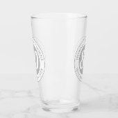 Verre Célébration d'anniversaire avec nom, âge et date d (Gauche)