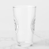 Verre Célébration d'anniversaire avec nom, âge et date d (Gauche)