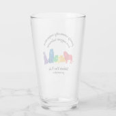 Verre Célébrez votre fierté Rainbow Lion Pride (Dos)