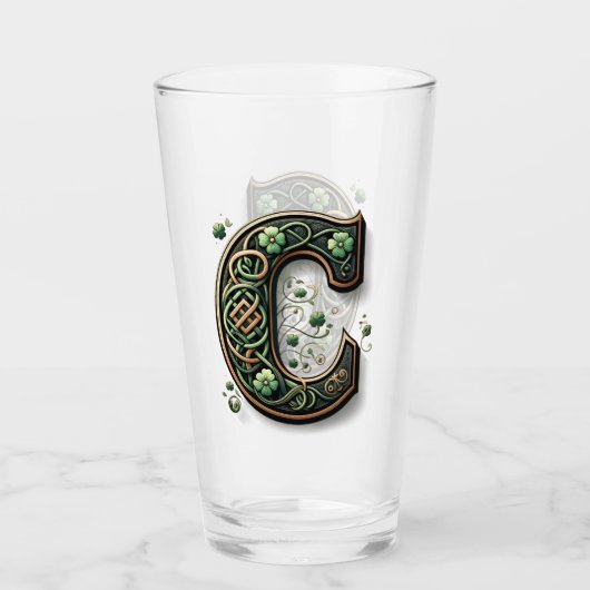 Verre Celtic Monogram Pint Glass (Devant)