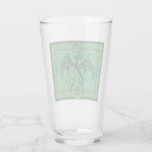 Verre Celtique irlandais de dragon vert (Dos)