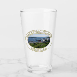Verre Centre-ville et port de Mackinac Island, Michigan