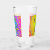 Verre Cercle bleu violet de bouquets floraux (Droite)