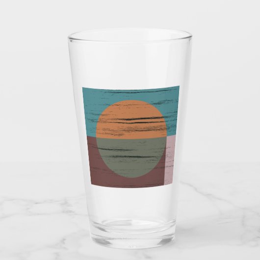Verre Cercle Orange Et Vert (Devant)