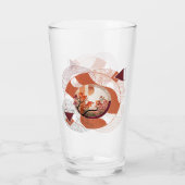 Verre Cercles Harmonieux de Fleurs d'Oranger (Dos)