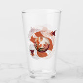 Verre Cercles Harmonieux de Fleurs d'Oranger (Devant)