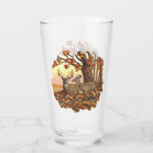 Verre Cerf blanc en automne Nouvelle-Angleterre Couleurs (Dos)