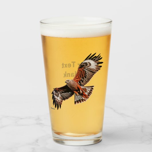 Verre Cerf-volant rouge (Devant (rempli))